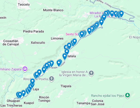 Mapa de baches